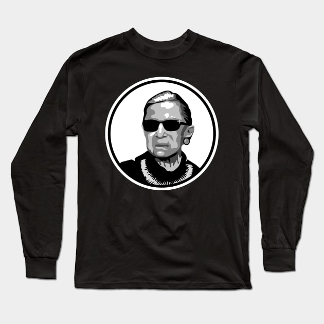 Ruth Bader Ginsberg Long Sleeve T-Shirt by FeministShirts